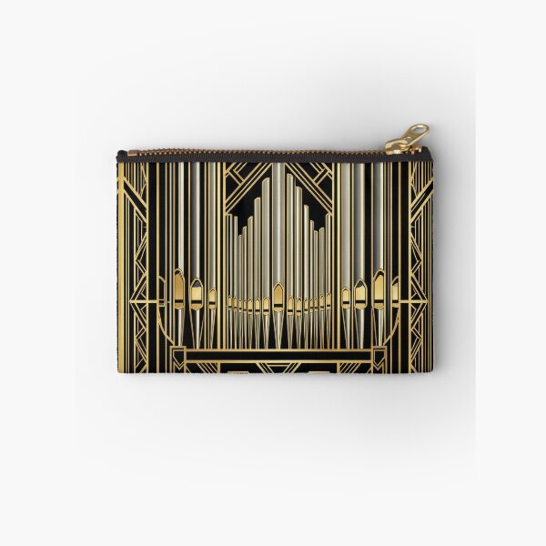 Item preview, Art Deco Pipe Organ Gold Geometric Pattern designed and sold by pinkal.