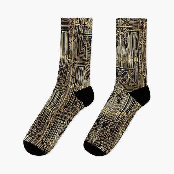 Item preview, Art Deco Pipe Organ Gold Geometric Pattern designed and sold by pinkal.