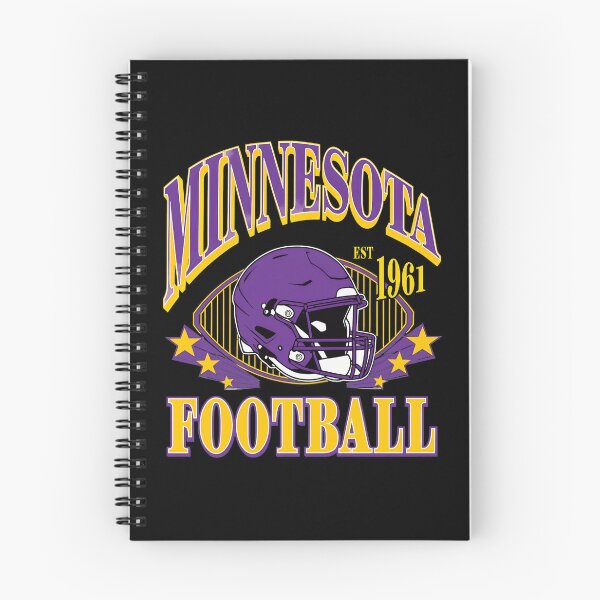 Aperçu de l'œuvre Casque de football rétro avec motif Minnesota créée et vendue par Mccracker40.