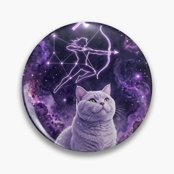 Item preview, Mystical Sagittarius Cat With Celestial Archer Spirit designed and sold by Moody Vibes Studio.