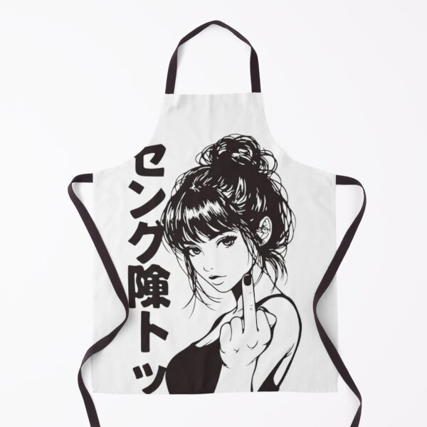 Item preview, Stylized Woman with Japanese Text – Monochrome Line Art designed and sold by WATEKE.