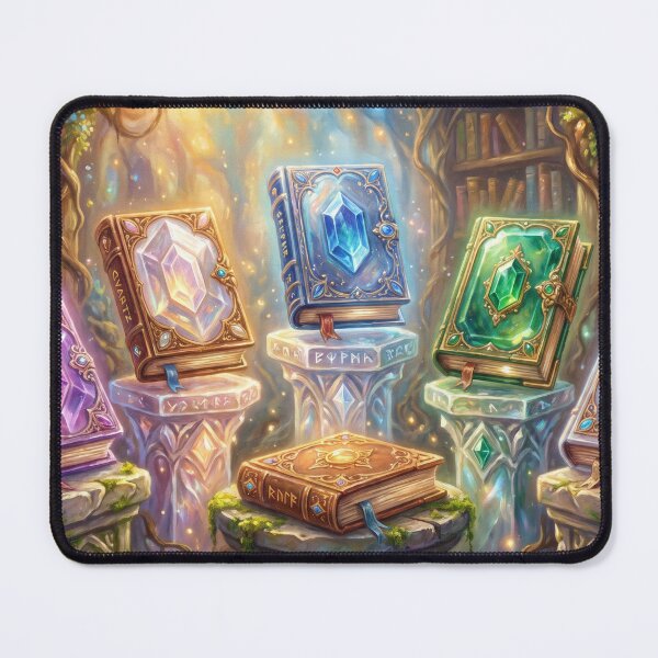 Item preview, Crystal Library | Magical Gemstone Spellbooks and Wizard Artifacts designed and sold by SebastianSpace.
