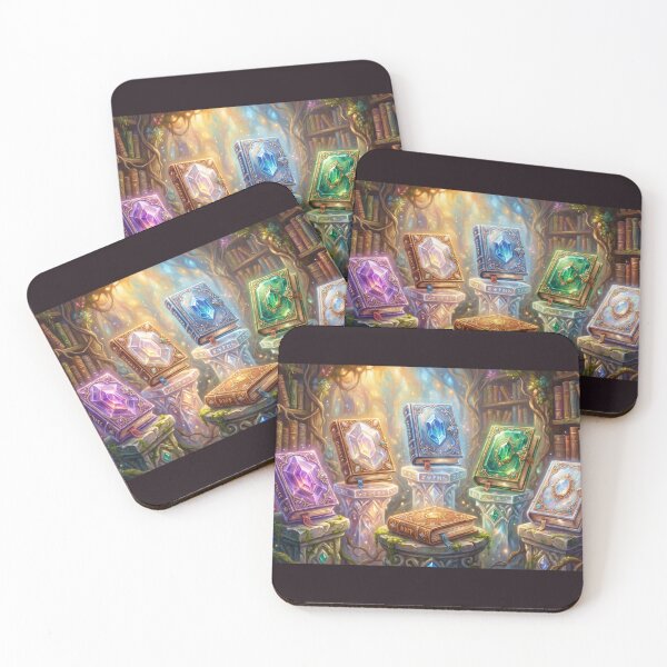 Item preview, Crystal Library | Magical Gemstone Spellbooks and Wizard Artifacts designed and sold by SebastianSpace.