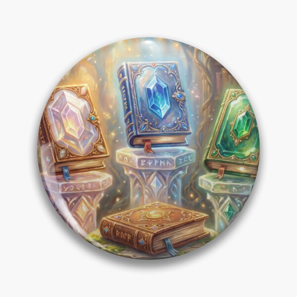 Item preview, Crystal Library | Magical Gemstone Spellbooks and Wizard Artifacts designed and sold by SebastianSpace.