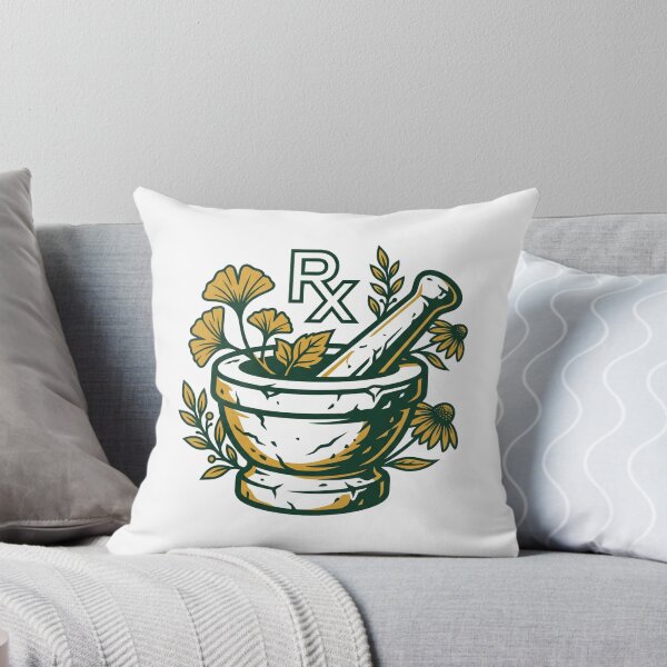 Item preview, Herbal Mortar and Pestle RX Pharmacy Botanical Apothecary Aesthetic designed and sold by mood-draftsman.