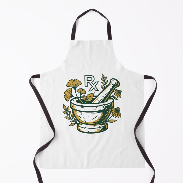 Item preview, Herbal Mortar and Pestle RX Pharmacy Botanical Apothecary Aesthetic designed and sold by mood-draftsman.
