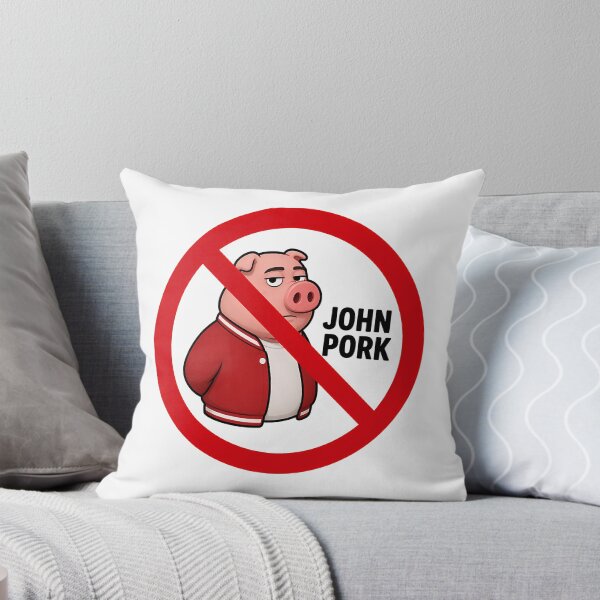 Item preview, No John Pork Funny Anti John Pork Meme Design designed and sold by tamiya-mortimer.