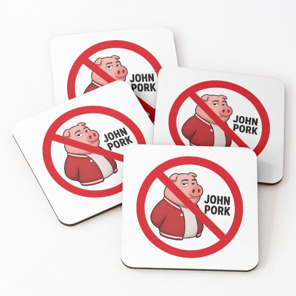 Item preview, No John Pork Funny Anti John Pork Meme Design designed and sold by tamiya-mortimer.