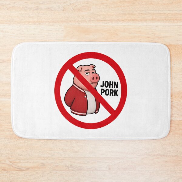Item preview, No John Pork Funny Anti John Pork Meme Design designed and sold by tamiya-mortimer.