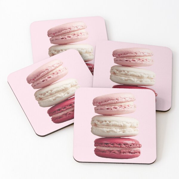 Item preview, Pink French Macarons Aesthetic Dessert designed and sold by jianina-alondra.