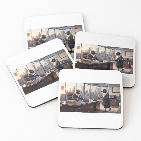 Item preview, Corporate Penguin CEO Office Life Art designed and sold by AfresStudio.