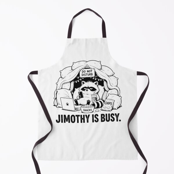 Item preview, Jimothy Is Busy Funny Lazy Raccoon designed and sold by Cavalier-org.