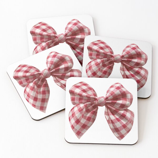 Item preview, Red Gingham Bow Coquette Aesthetic designed and sold by jianina-alondra.