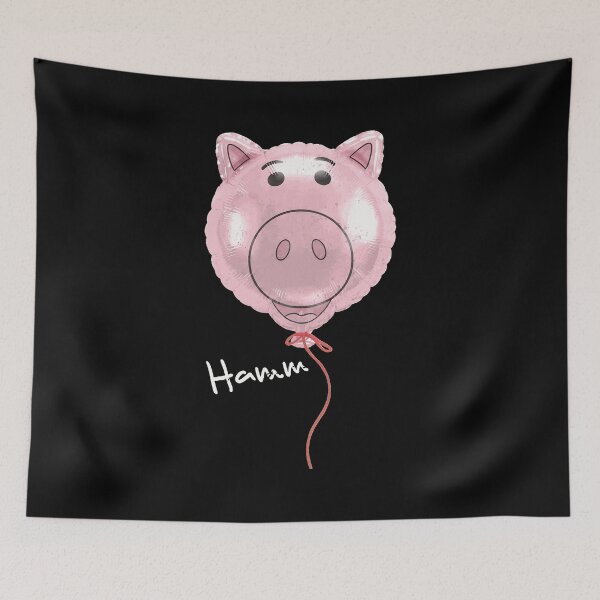 Item preview, Cute Pig Balloon Retro Style Graphic designed and sold by SandraCoo71209.