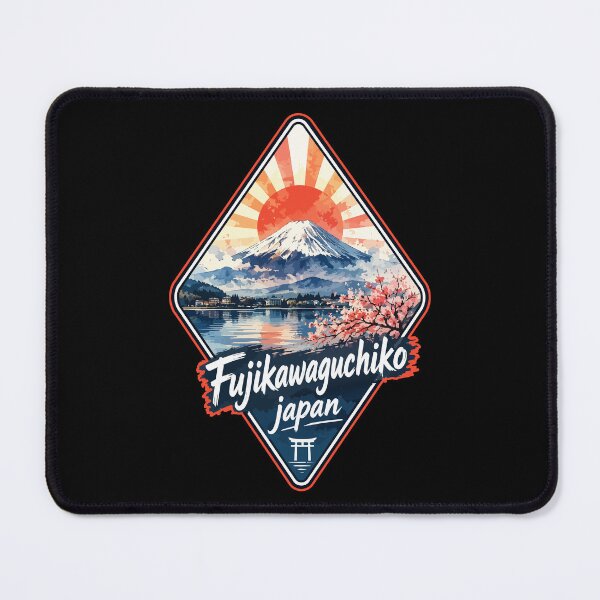 Item preview, Fujikawaguchiko Japan Mount Fuji Watercolor Travel designed and sold by TomFrontierArt.