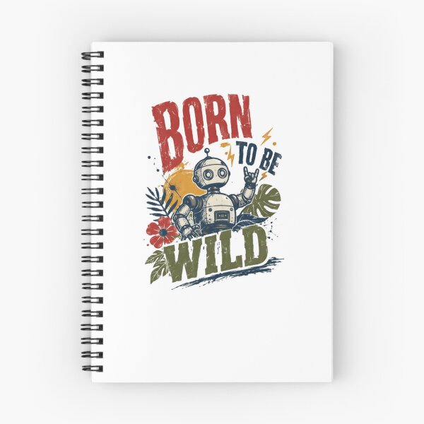Item preview, Born To Be Wild Robot Rocker Sci Fi Free Spirit designed and sold by HumansStuck12.
