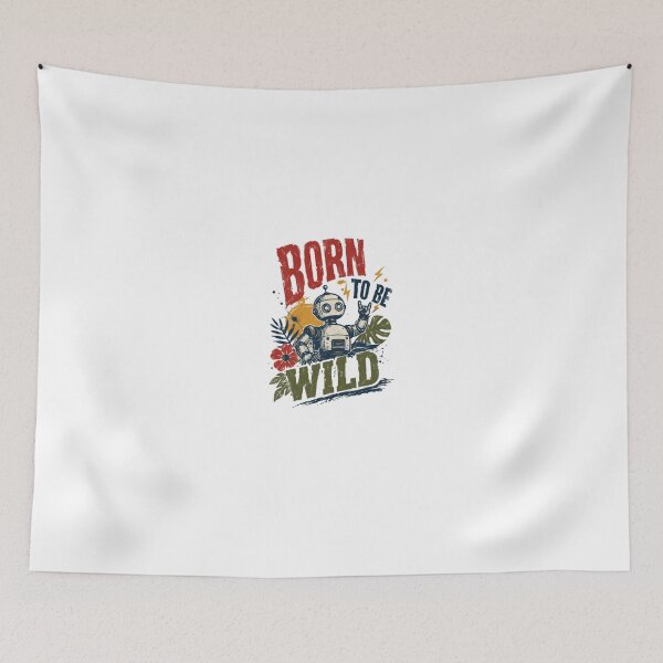 Item preview, Born To Be Wild Robot Rocker Sci Fi Free Spirit designed and sold by HumansStuck12.