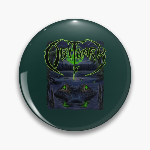 Item preview, Obituary Dark Swamp Skull designed and sold by Talentity55.