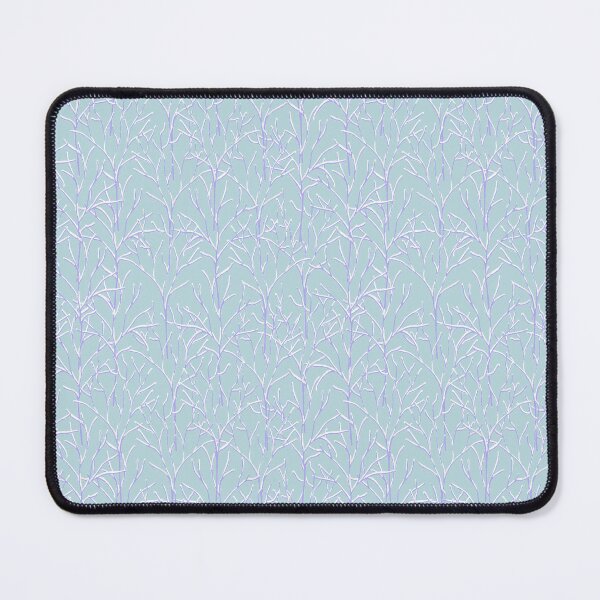 Item preview, snowy trees - frosted lace - light blue designed and sold by Stephanie Fiona Design.