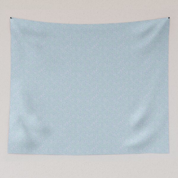 Item preview, snowy trees - frosted lace - light blue designed and sold by Stephanie Fiona Design.