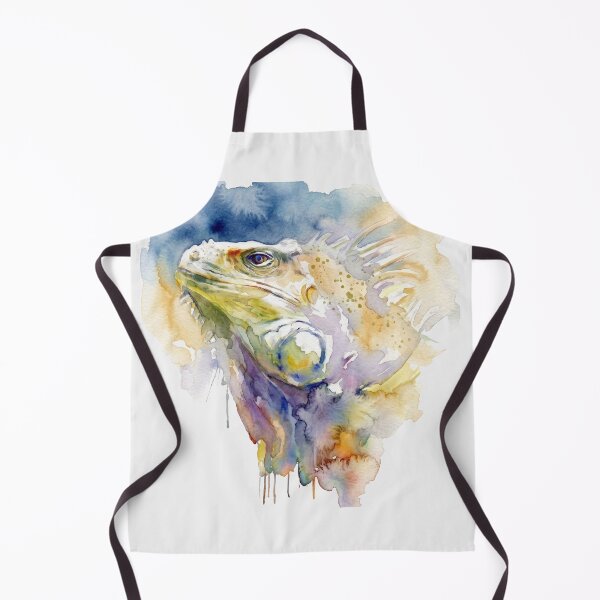 Item preview, Iguana Watercolor, Navy Background designed and sold by caracatita75.