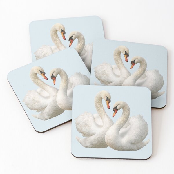 Item preview, Romantic White Swan Couple in Love designed and sold by jianina-alondra.