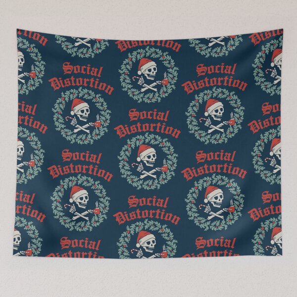 Item preview, Christmas Skeleton Wreath Santa Hat designed and sold by Talentity55.