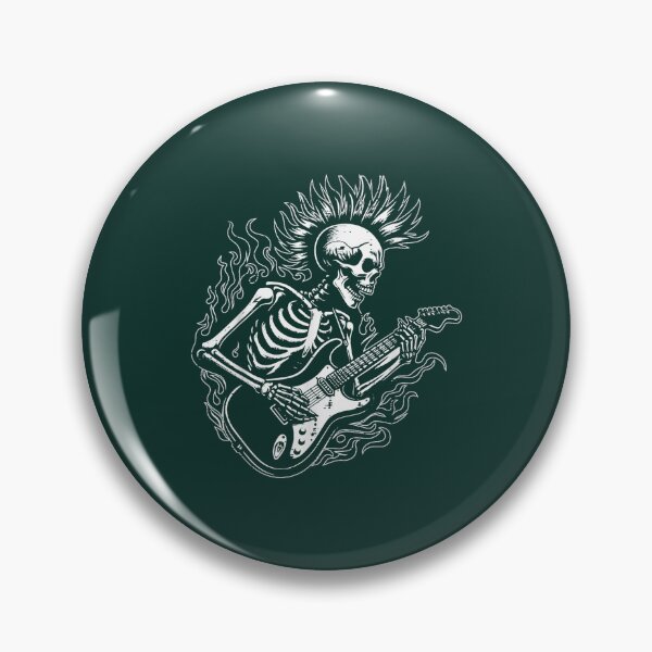 Item preview, Mohawk Skeleton Rocker Playing Guitar designed and sold by Talentity55.