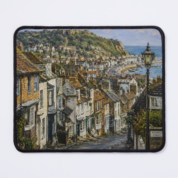 Item preview, A painting of Hastings Old Town.  designed and sold by oldMastersofart.