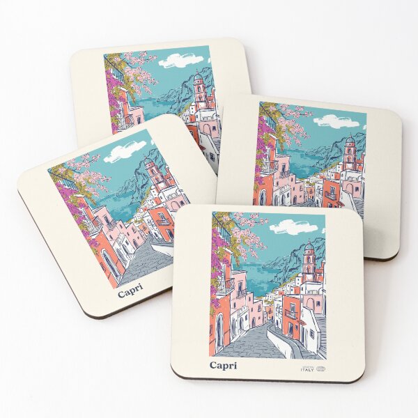 Item preview, Capri Vintage Retro Italy Travel designed and sold by RareDeerArt.