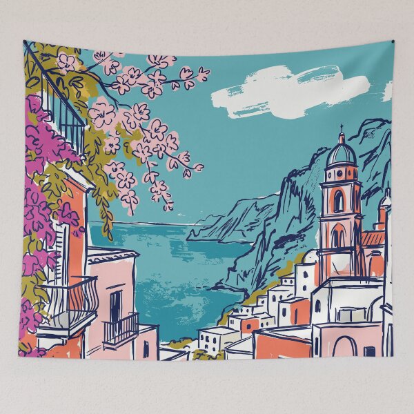 Item preview, Capri Vintage Retro Italy Travel designed and sold by RareDeerArt.