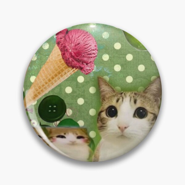 Item preview, Cute Meowl Green Aesthetic Collage | Vintage Kidcore Cat Owl Meme designed and sold by BrontesWhimsyStore.
