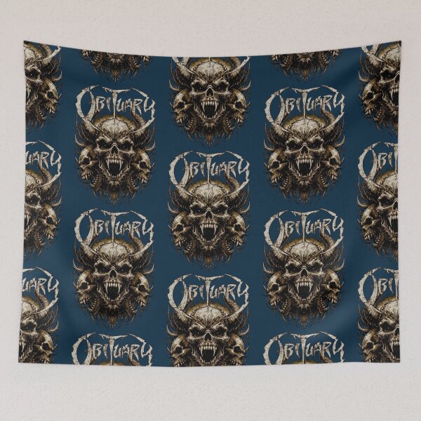 Item preview, Obituary Horned Demon Skull designed and sold by Talentity55.