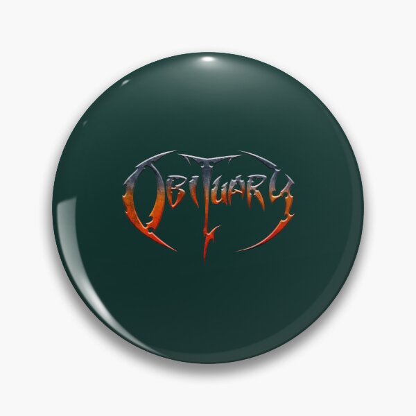 Item preview, Obituary Orange Metal Logo designed and sold by Talentity55.