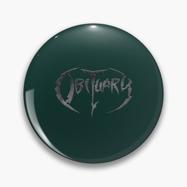 Item preview, Obituary Silver Metal Logo designed and sold by Talentity55.