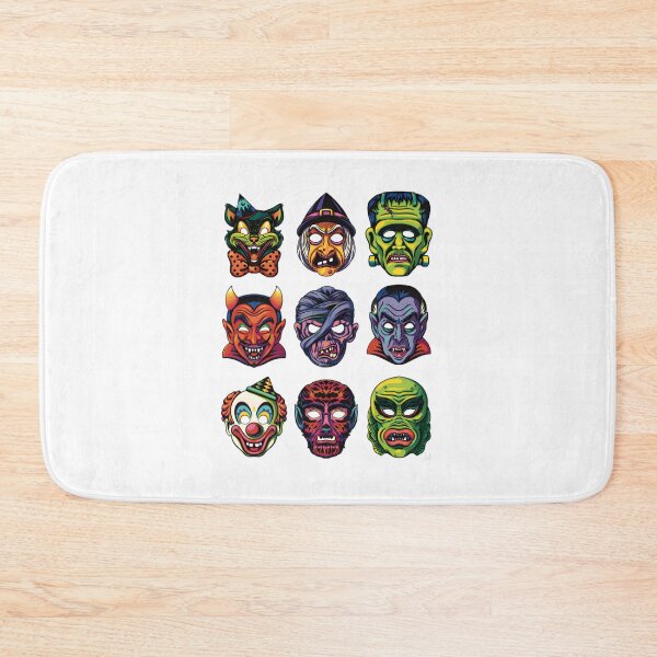 Item preview, Vintage Spooky Faces Retro Halloween Masks | Best Gift designed and sold by Mallerlite.