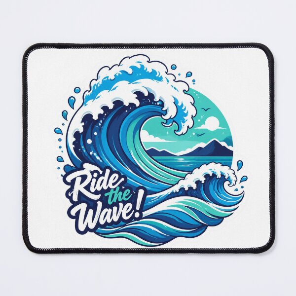 Item preview, Retro ocean waves sticker designed and sold by Luisshopp.