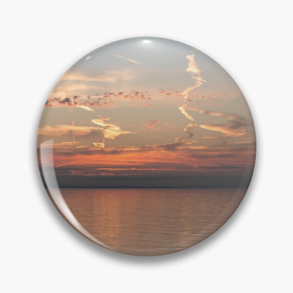 Item preview, Oceanside Sunset with Delicate Gauzy Cloud Streaks designed and sold by Georgia Mizuleva.