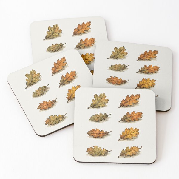 Item preview, Vintage Autumn Oak Leaves Botanical Illustration designed and sold by The Blue Window.