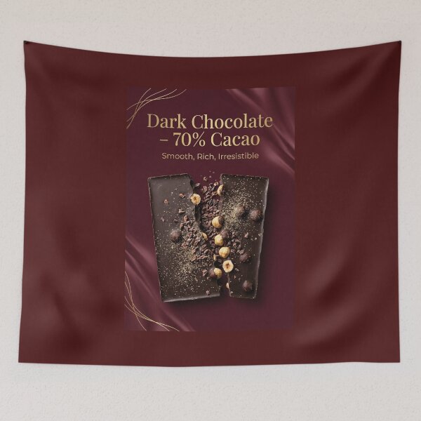 Item preview, Luxury Dark Chocolate 70% Cacao Hazelnut designed and sold by KreatoLab.