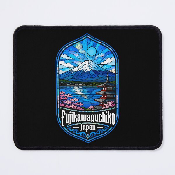 Item preview, Fujikawaguchiko Mount Fuji Japan Stained Glass Art Travel designed and sold by TomFrontierArt.
