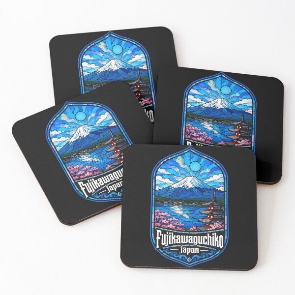 Item preview, Fujikawaguchiko Mount Fuji Japan Stained Glass Art Travel designed and sold by TomFrontierArt.