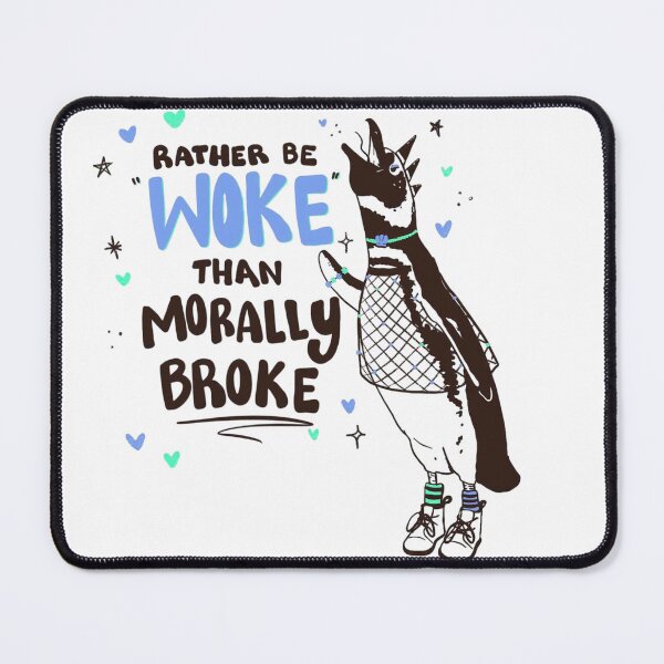 Item preview, Rather Be Woke Than Morally Broke Penguin designed and sold by JossDesign15.