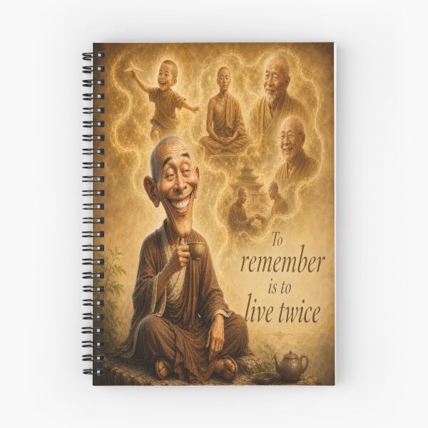Item preview, To Remember Is To Live Twice Peaceful Illustration designed and sold by The Brother Wu Collection.