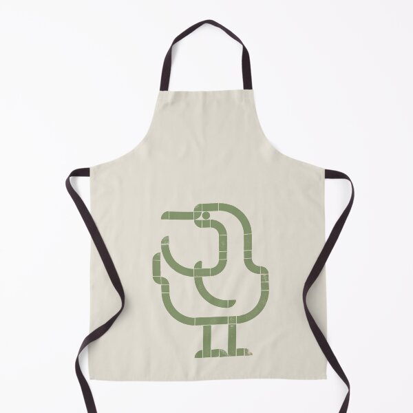 Item preview, Morning Wind — Cormorant | Geometric Bird Illustration - sage green designed and sold by POCOmuchoStudio.