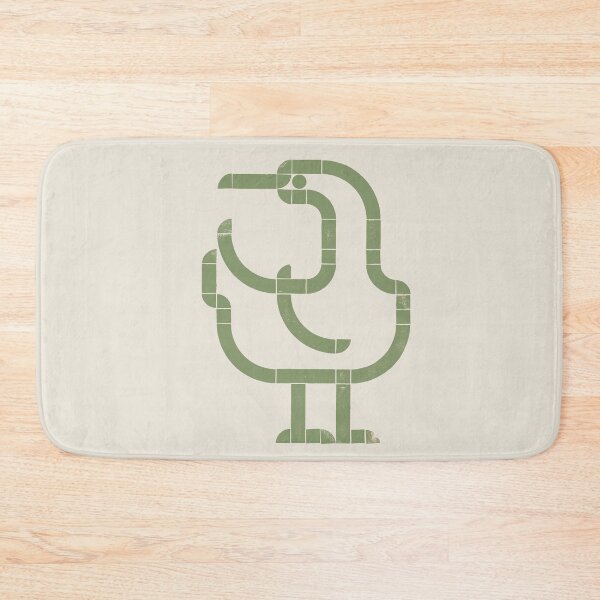 Item preview, Morning Wind — Cormorant | Geometric Bird Illustration - sage green designed and sold by POCOmuchoStudio.