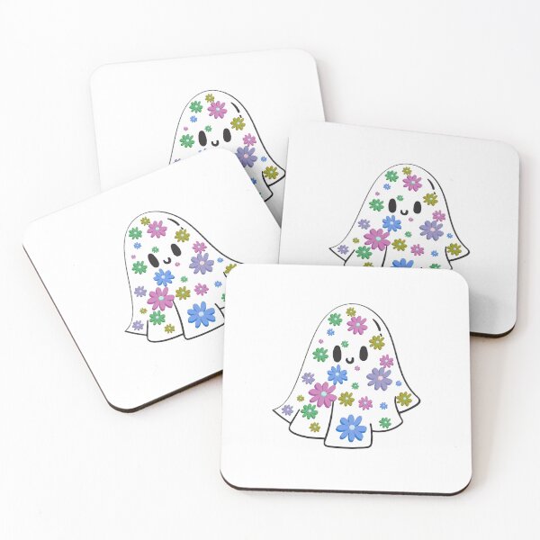 Item preview, Funny ghost with flowers designed and sold by calipso82.