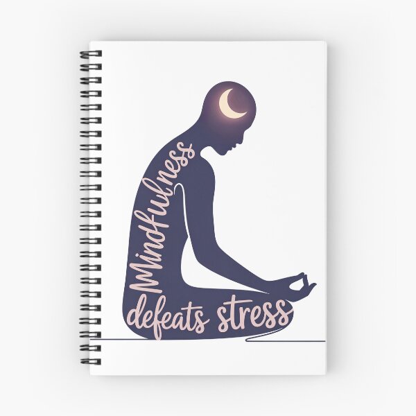 Item preview, Mindfulness Defeats Stress Moon Figure for Yoga Practice and Zen designed and sold by 108stillness.
