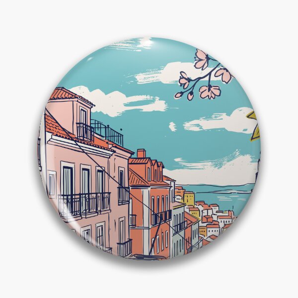 Item preview, Lisbon Vintage Retro Portugal Travel designed and sold by RareDeerArt.