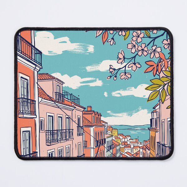 Item preview, Lisbon Vintage Retro Portugal Travel designed and sold by RareDeerArt.